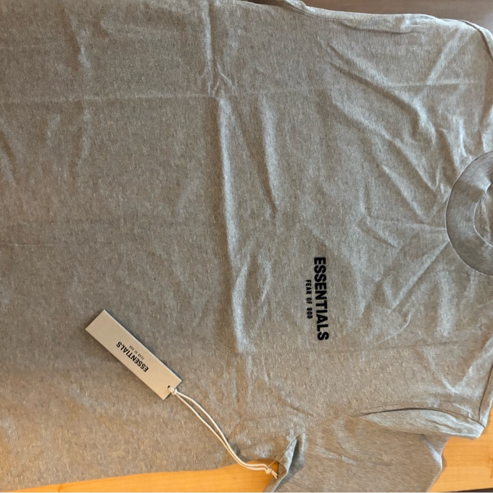 Essentials Heather Gray Short Sleeve Tee brand new with tags and bag